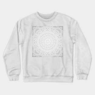 Mandala Soft Gray Crewneck Sweatshirt